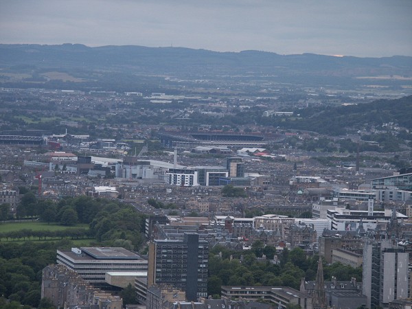 Edinburgh - pohled z Arthur's Seat